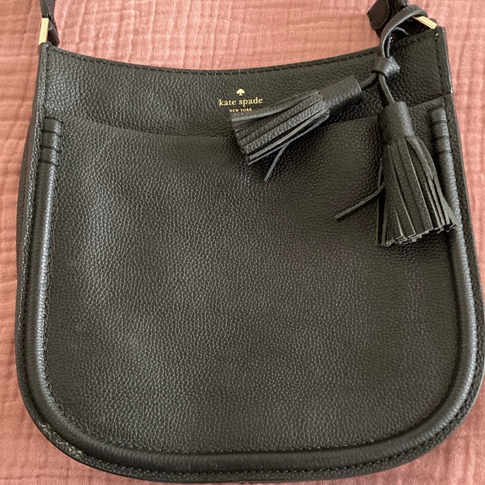 Kate Spade Black Leather Crossbody Bag